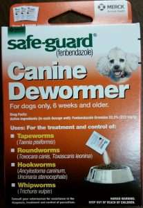 Safeguard dewormer